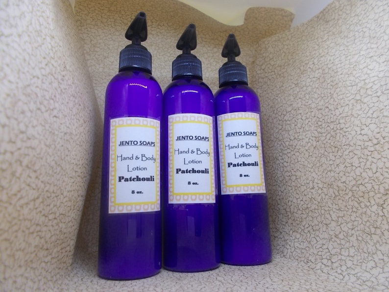 Patchouli Lotion, patchouli homemade lotion, body lotion, hand lotion, paraben free lotion gift for mom, Christmas gift for patchouli lover image 5