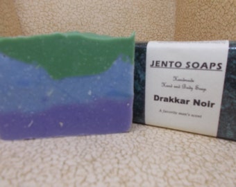 Drakkar Noir (Dupe) Scented Soap, Handcrafted Men's scent,  fathers day gift, cold process