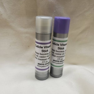 Cuticle stick in a convenient lip balm tube, softens dry skin, stocking stuffer, use anytime, anywhere, thank you gift, spa gift, self gift