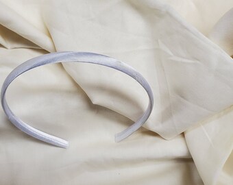 Hair bands, cloth covered hair bands, white cloth covered hairbands, smooth sides