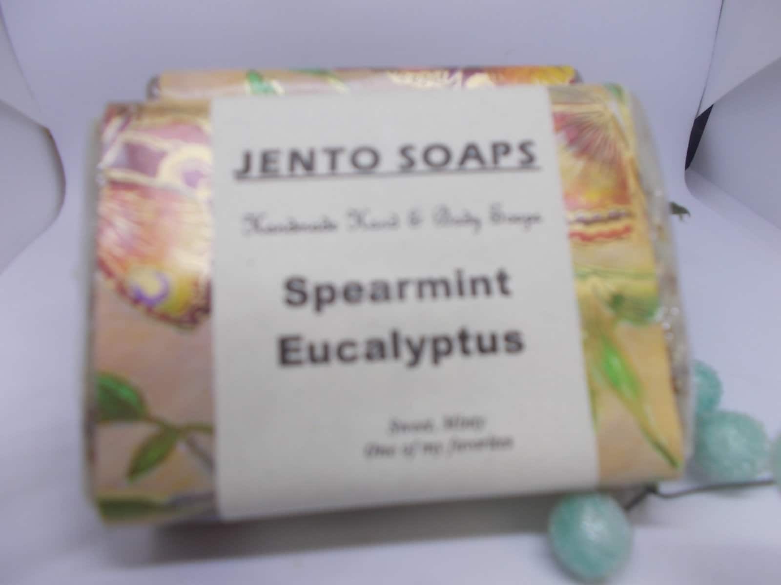 Spearmint Eucalyptus Homemade Soap, Essential Oil Soap, Royalty Soap ...
