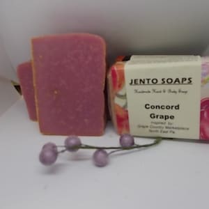 Concord Grape cold process scented Soap,homemade soap,artisan soap,bath and body,soap gift for woman,bridesmaid gift,royalty soaps,self care