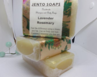 Lavender Rosemary Shampoo and body Bar,shampoo bars, homemade soaps, royalty soap, artisan soap,gifts for women,cold process soap, soap gift