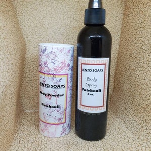Patchouli gift collection, patchouli lotion, body mist, body powder, soap and bubble bath image 6