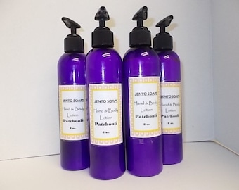 Patchouli Lotion, patchouli homemade lotion, body lotion, hand lotion, paraben free lotion gift for mom, Christmas gift for patchouli lover