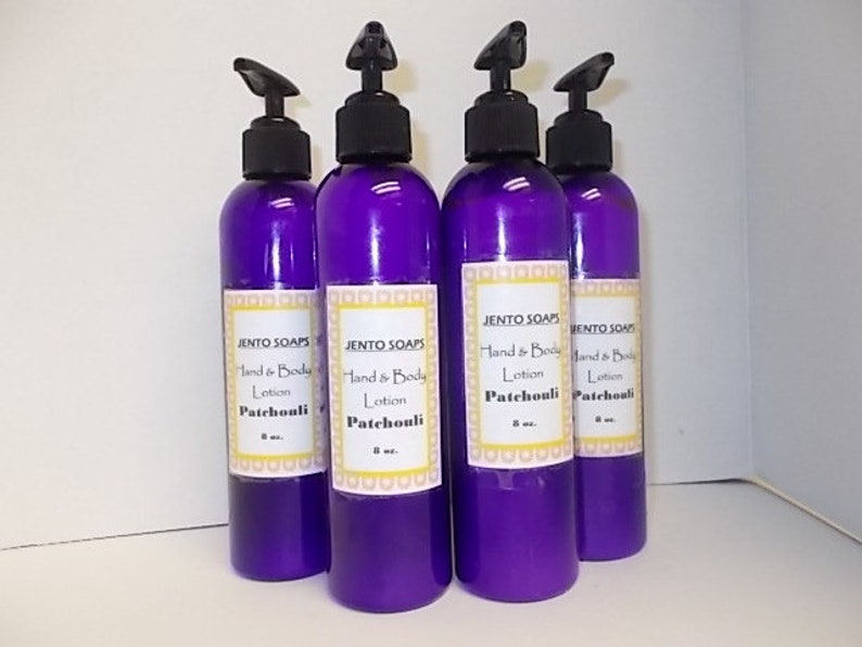 Patchouli Lotion, patchouli homemade lotion, body lotion, hand lotion, paraben free lotion gift for mom, Christmas gift for patchouli lover image 1