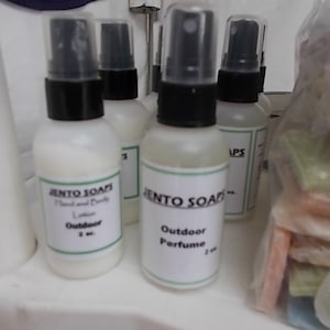 Outdoor lotion and spray body perfume, gift for hikers, body lotion, body mist, body spray, body spritz, natural skin care, paraben free