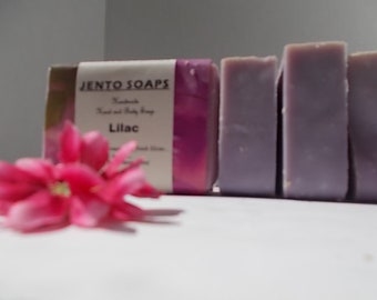 Lilac homemade Soap, artisan soap, royalty soap, gift for her, vegan soap, floral soap, scents of spring, cold process soap, bath and beauty