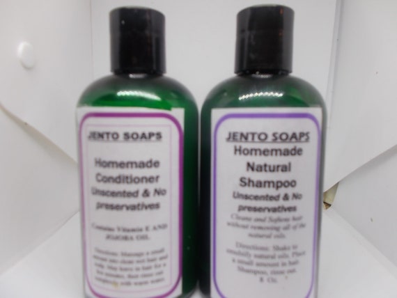 Homemade Unscented Shampoo And Conditioner Natural Hair Care Etsy