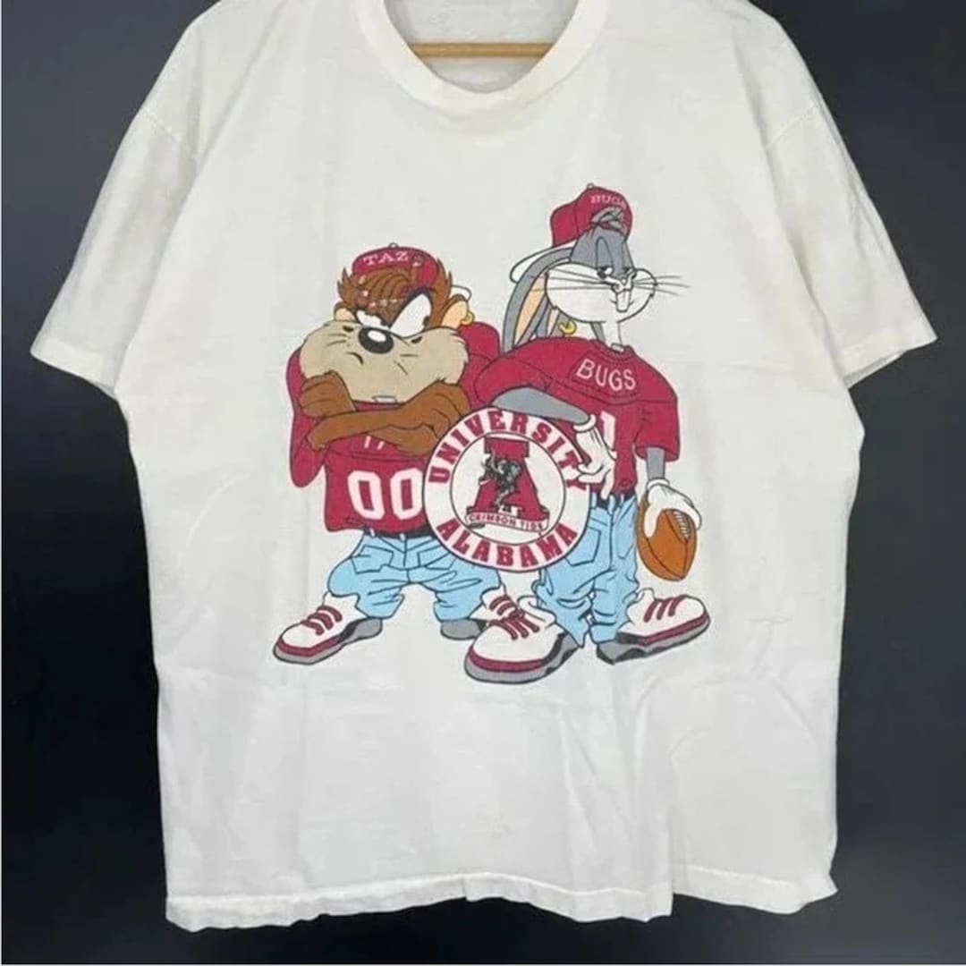 Vintage NCAA Alabama Crimson Tide Looney Tunes Shirt Alabama - Etsy