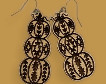 Stacked Pumpkin Earrings