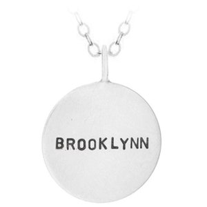Personalized Sterling Silver Name Necklace, Handmade Silver Jewelry, Name Charm Necklace, Silver Modern Jewelry, Artisan, Gift for Mom