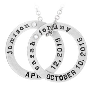Joyería de regalo para el Día de la Madre, collar con piedra de nacimiento, el mejor regalo para mamá, abuela, madre, collar con nombre familiar, joyería grabada