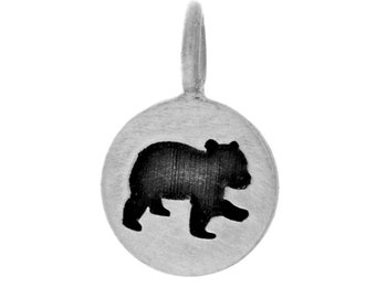 Tiny Bear Cub Charm, Baby Remembrance Gift, Memorial Gift for loss of Son, Remembering Loved One, Loss of Brother, Brother Bear, Sister Bear