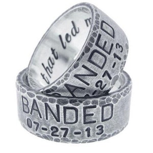 Paare Passende Entenband Eheringe, Wasservögel Ringe, Ringe für Sie und Ihn, Eheringe Set