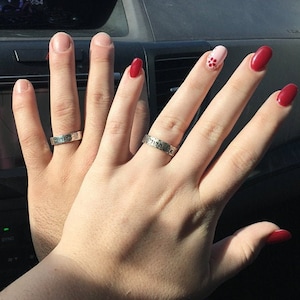 Hebreiska vigselringar i sterlingsilver | Judiska jubileumsringar med specialgravyr | Ani L’Dodi-ringset