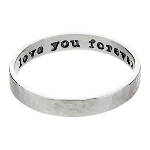 Personalized Rings for Her Silver Ring with Name Engraved New Baby Custom Stacking Jewelry image 3