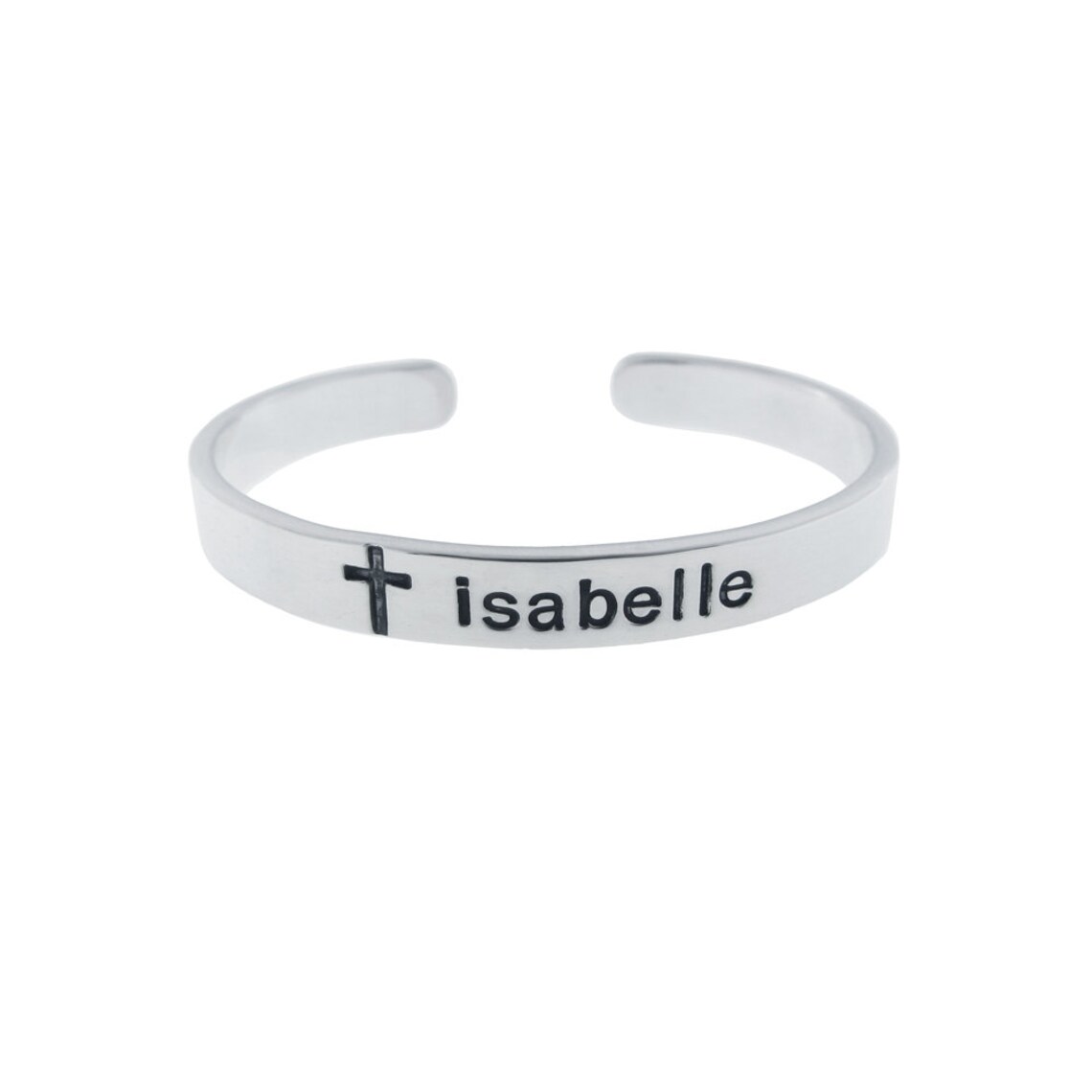 Baby Cuff Bracelet Sterling Silver Personalized Gift for Etsy