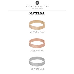 Modern Gold Ring, Gold Cigar Band Ring, Ring Engraving Design, Chunky Gold Ring, 14K Wide Gold Band, Custom Ring, Gold Monogram Ring image 4
