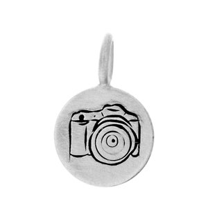 Coffee Charm, Book Charm, Paper Airplane Charm, Camera Charm, Sneaker Charm for Necklace or Bracelet, Gift for Runner, Barista, Photographer image 6