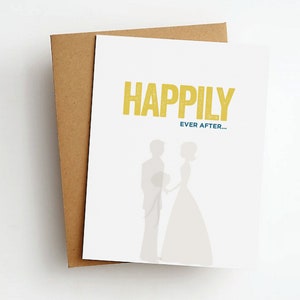 happily ever after wedding card image 1
