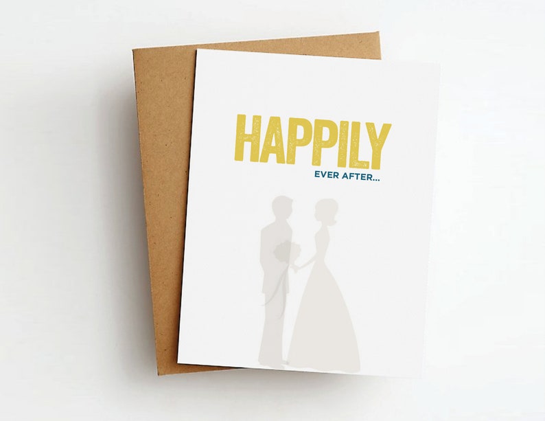 happily ever after wedding card image 1