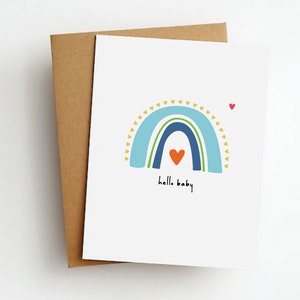 Carte Hello Baby Nouveau-né