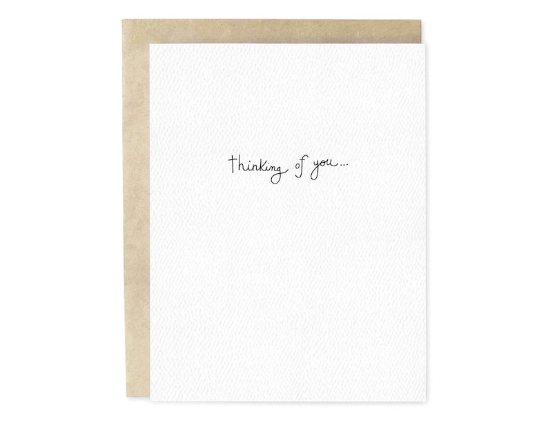 Thinking of You Hand-illustrated Greeting Card - Etsy