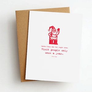 once a year christmas greeting card