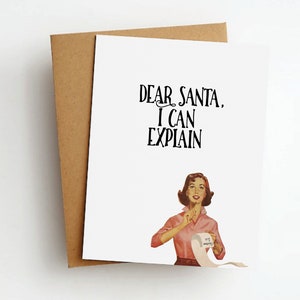 caro biglietto di auguri di Natale di Babbo Natale