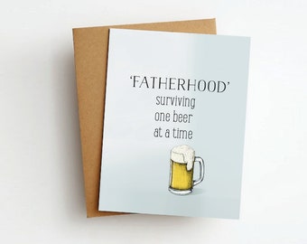 una carta per la festa del papà della birra