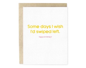 Funny Bumble Inspired Anniversary Hand-Illustrated Greeting Card