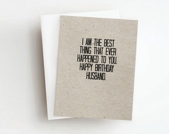 best thing husband birthday card