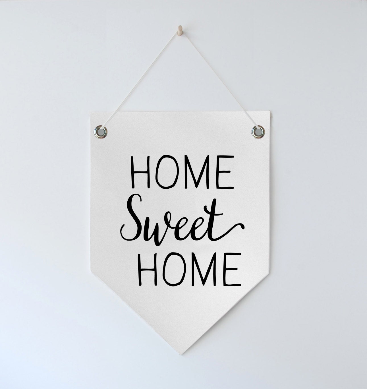 home sweet home // flag // banner // wall hangings // skel // | Etsy