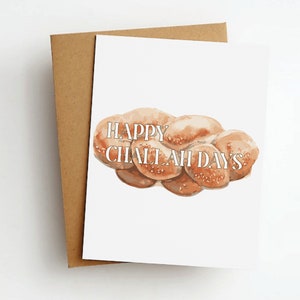 joyeux challah jours hanukkah carte de vœux