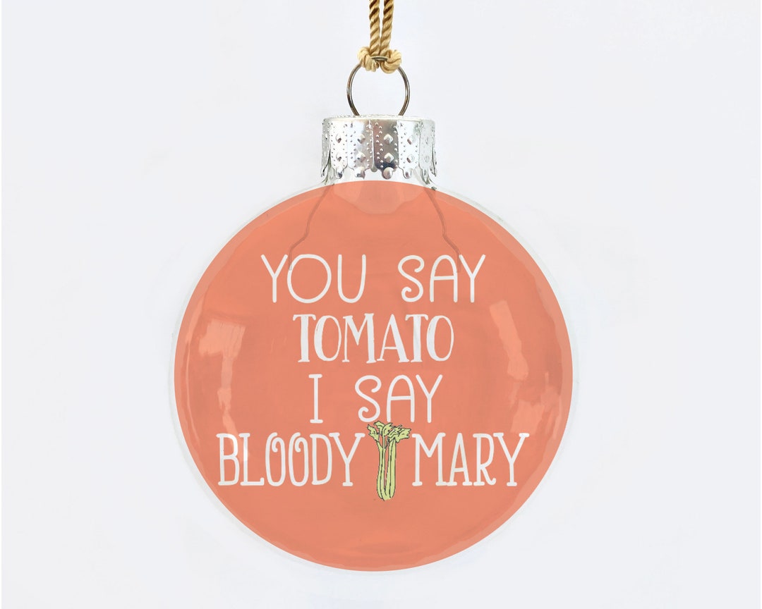 Bloody Mary Seethrough Glass Ornament Etsy