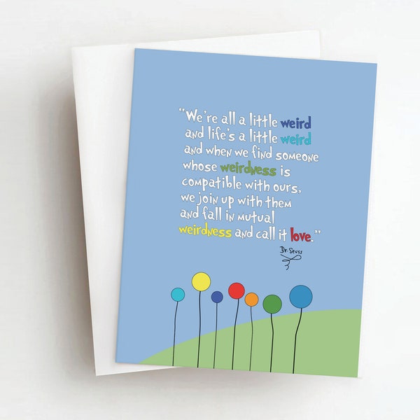 weird dr. seuss love greeting card