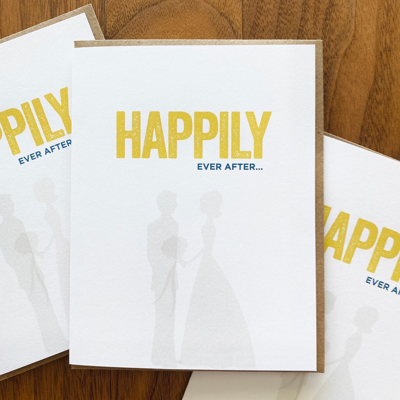 happily ever after wedding card image 2