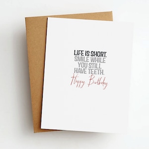 carte d’anniversaire « dents »