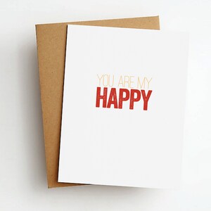 you are my happy love card