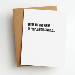 deux types de cartes d’humour (voir à l’intérieur!)
