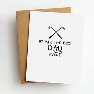 por par la mejor tarjeta de golf del día del padre