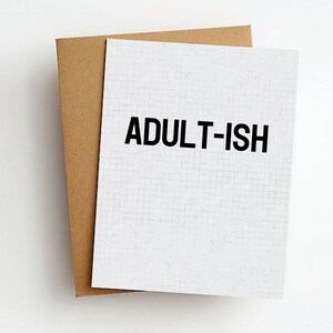 adultish birthday card