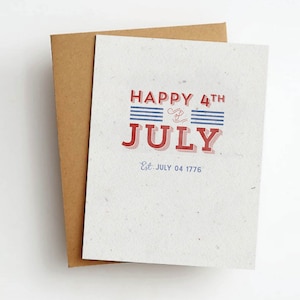 joyeux 4 juillet carte de voeux