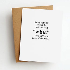 samenleven "wat" humorkaart