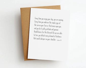 enjoy your day winning quote everyday greeting card