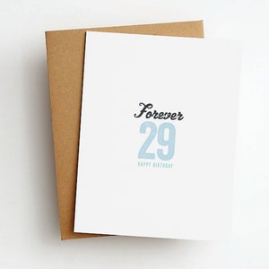 carte d’anniversaire forever 29
