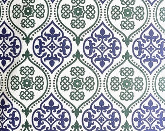 Note Cards - Letterpress  Navy and Green (Set of 10)