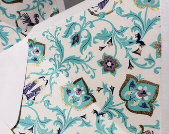 Floral Lined Envelopes (Set of 10) Pool