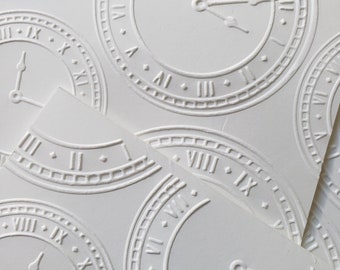 4Bar Embossed notecard {Time}